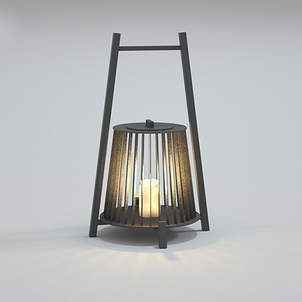 Outdoor Grid Imitation Candle-shaped Lantern Waterproof LED Landscape Lighting - Lamp Outdoor