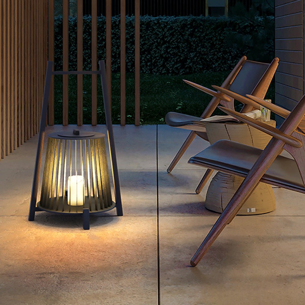Outdoor Grid Imitation Candle-shaped Lantern Waterproof LED Landscape Lighting - Lamp Outdoor