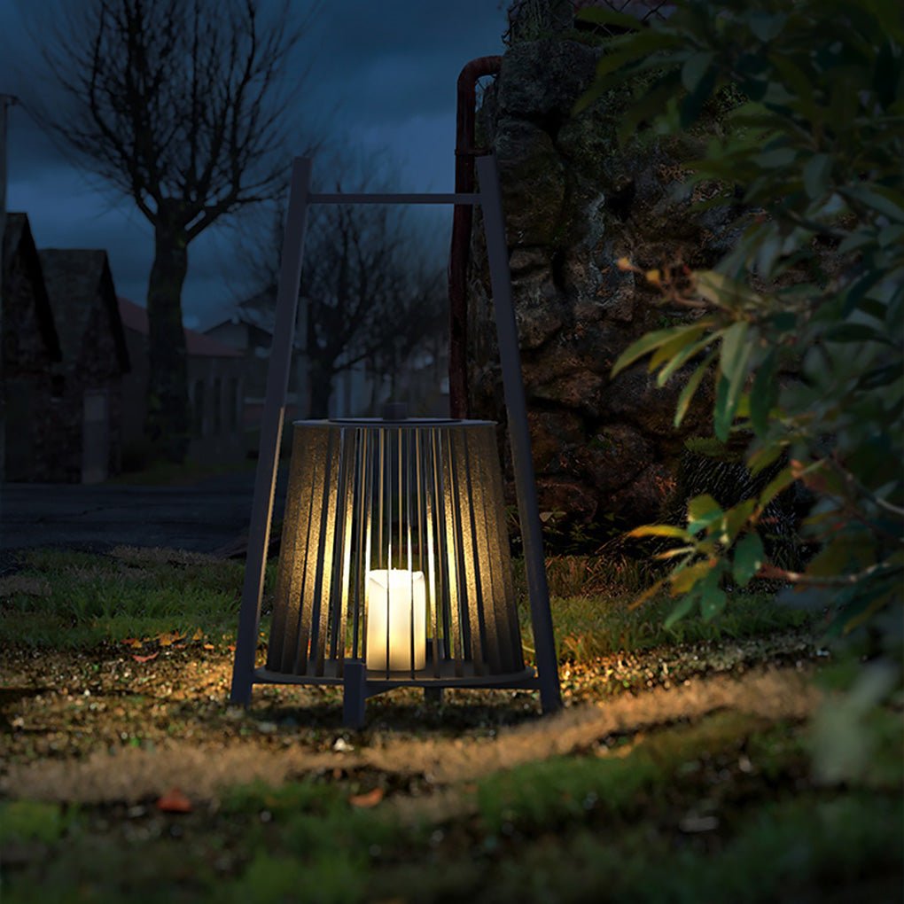 Outdoor Grid Imitation Candle-shaped Lantern Waterproof LED Landscape Lighting - Lamp Outdoor