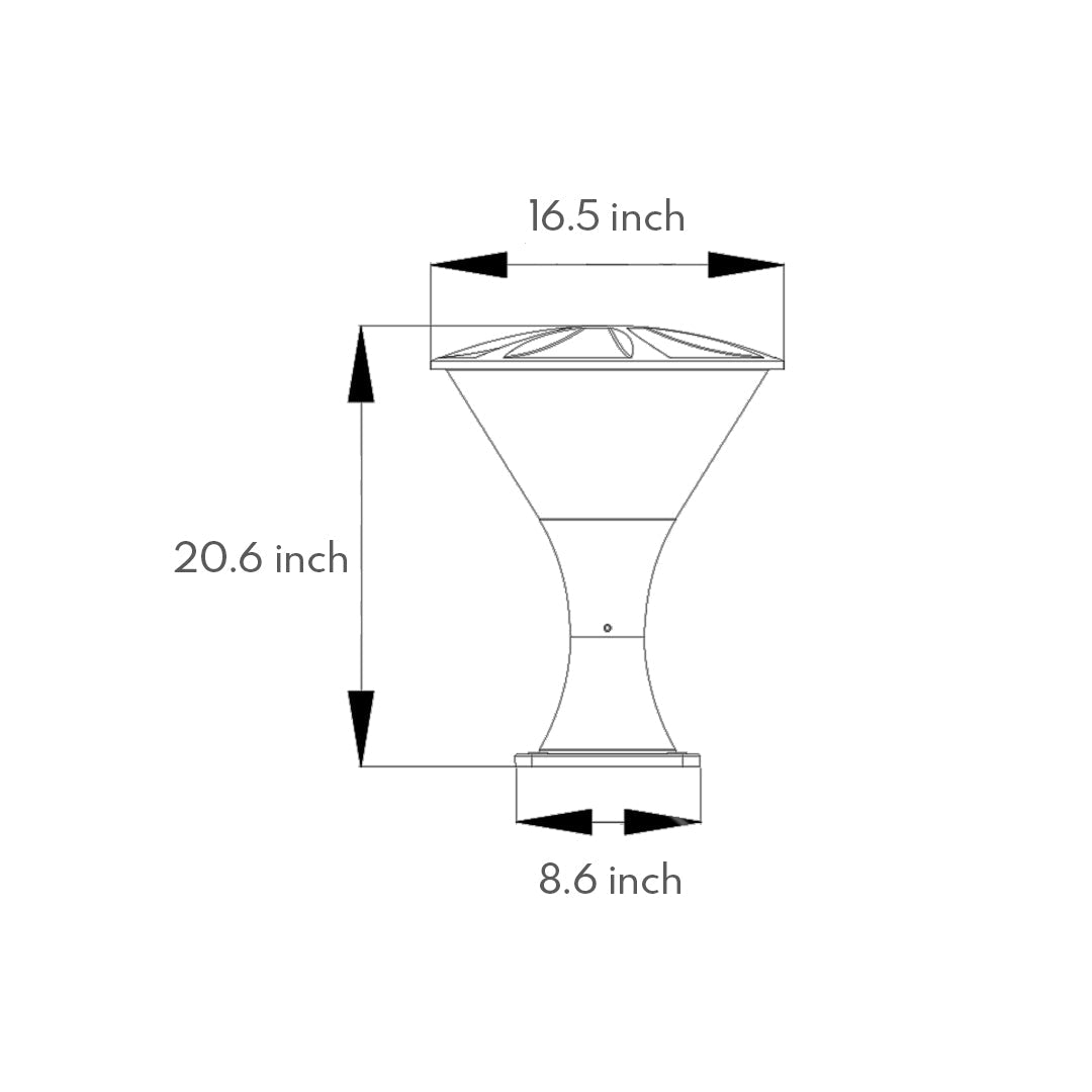 LED Post Light Garden Minimalist Modern Style - Lamp Outdoor