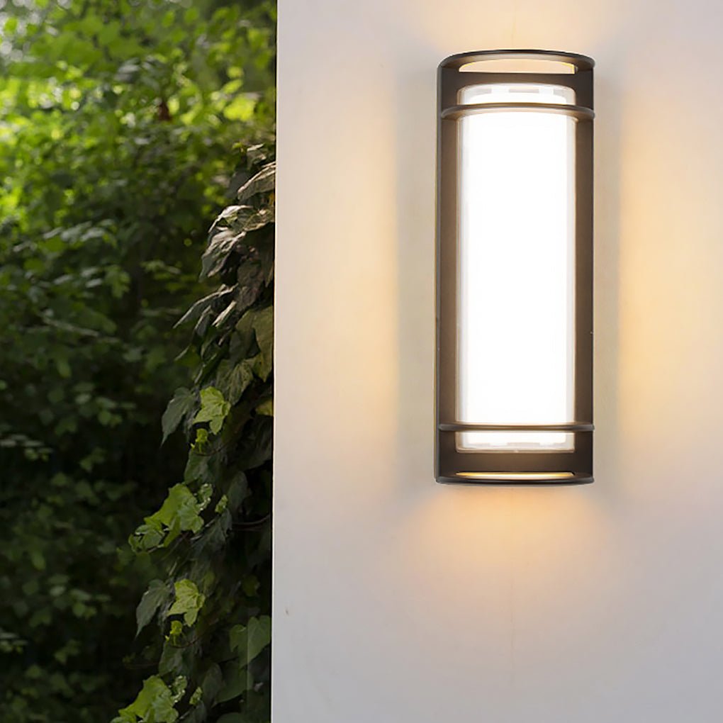 Outdoor Waterproof Double-layer Lampshade Gate Column Exterior Wall Sconces - Lamp Outdoor