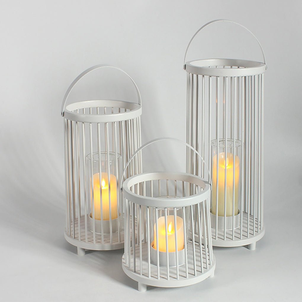 Outdoor Waterproof Garden Light Rechargeable Portable Cage Landscape Lighting with US Plug - Lamp Outdoor