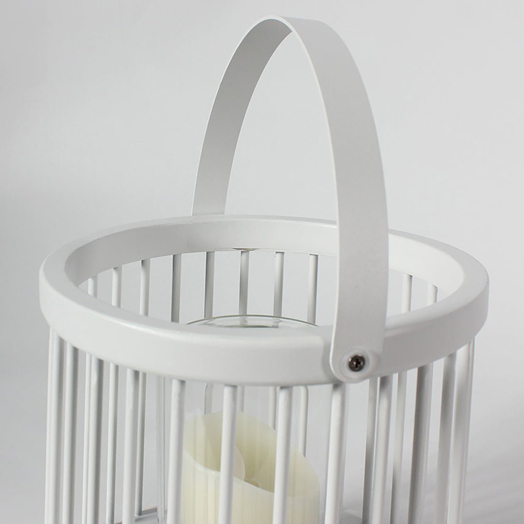 Outdoor Waterproof Garden Light Rechargeable Portable Cage Landscape Lighting with US Plug - Lamp Outdoor