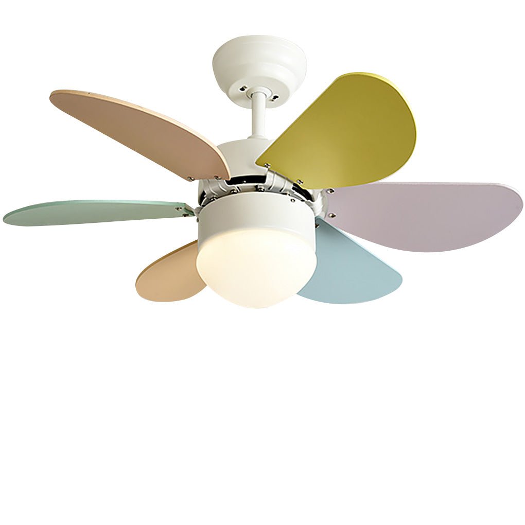 Personality Creative Mini Children's Room Double Control Ceiling Fan Lamp - Lamp Outdoor