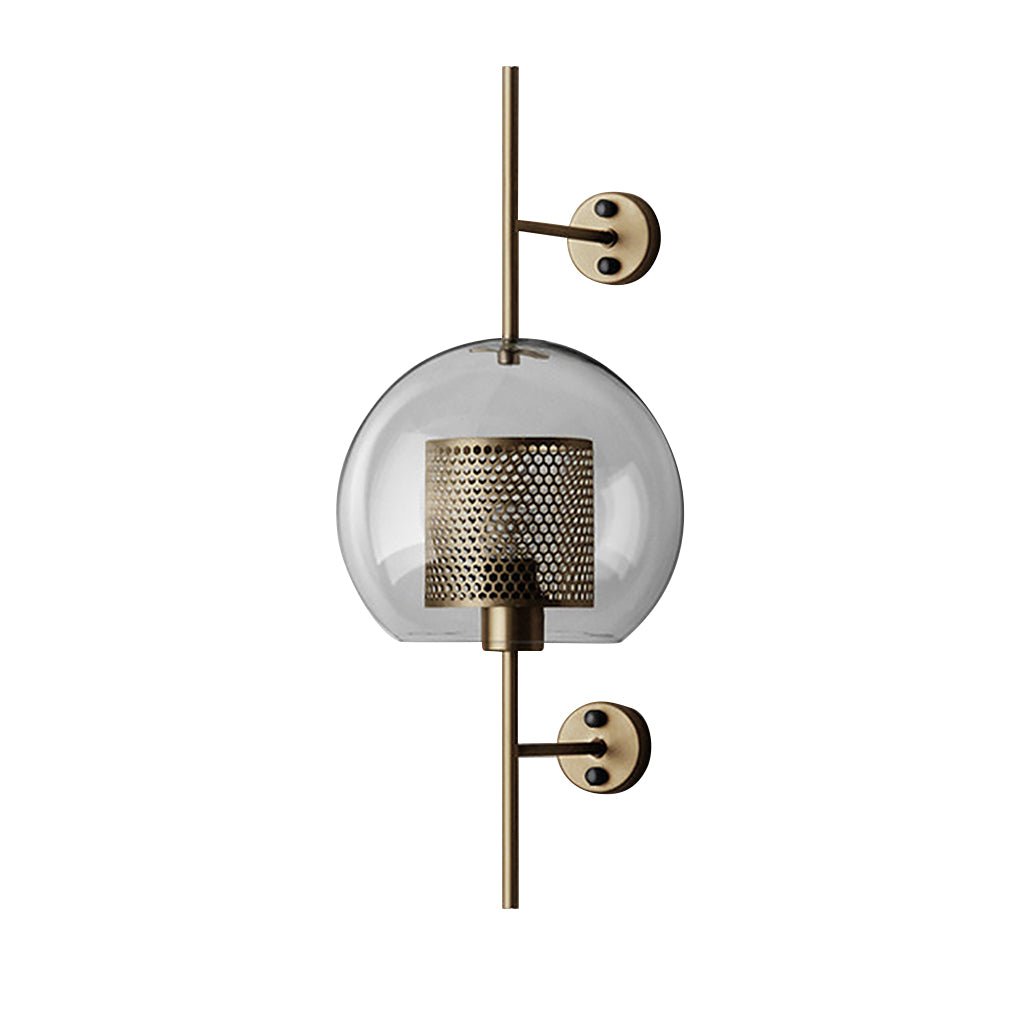 Personalized Creative Retro Industrial Style Corridor Bronze Glass Tank Wall Sconces - Lamp Outdoor