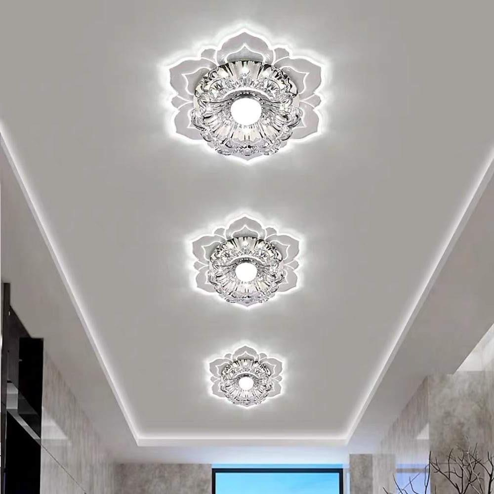 Floral Ornate LED Flush Mount Ceiling Light for Baby Kids - Lamp Outdoor