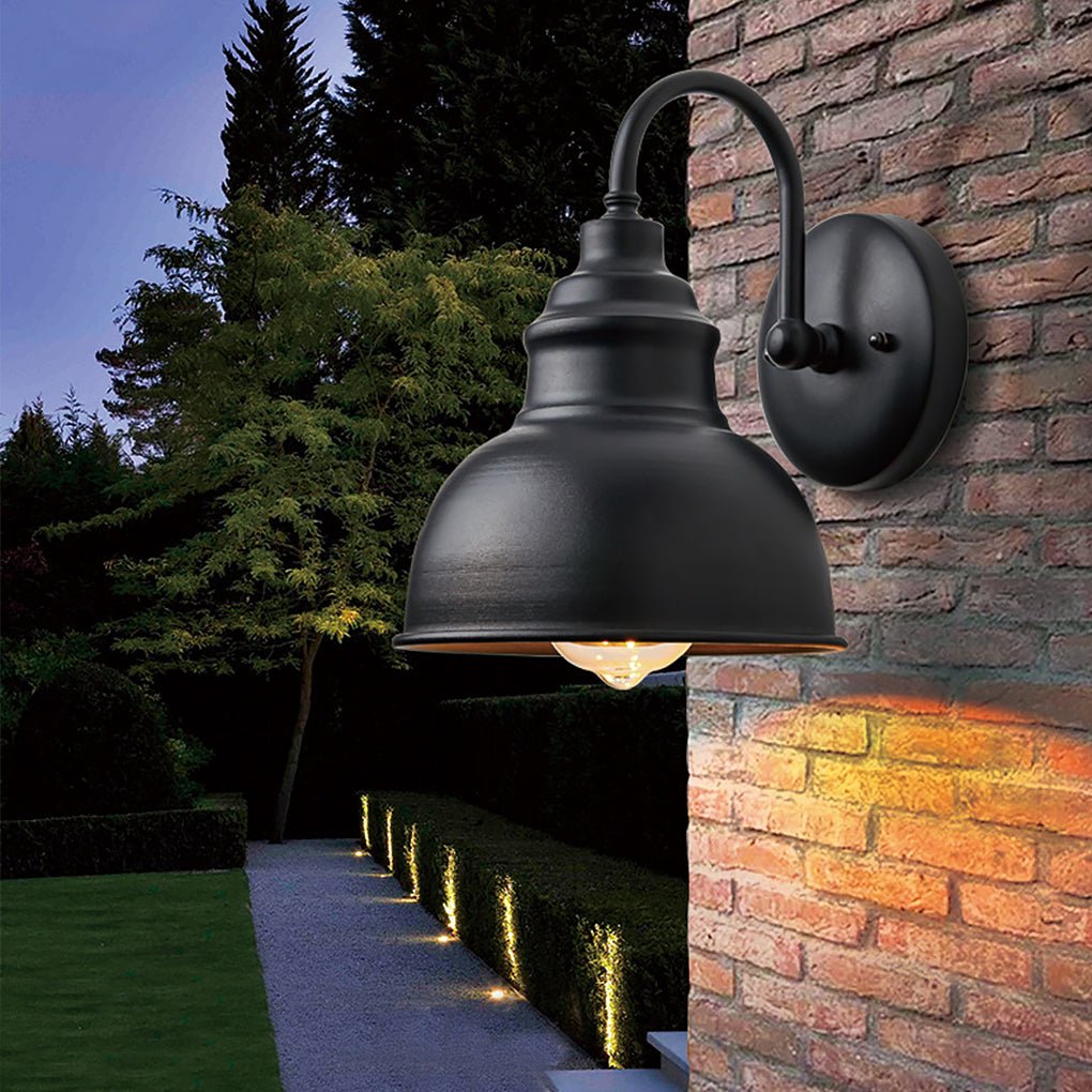 Retro Outdoor Waterproof Balcony Exterior Wall Light Gate Light with Light Sense - Lamp Outdoor