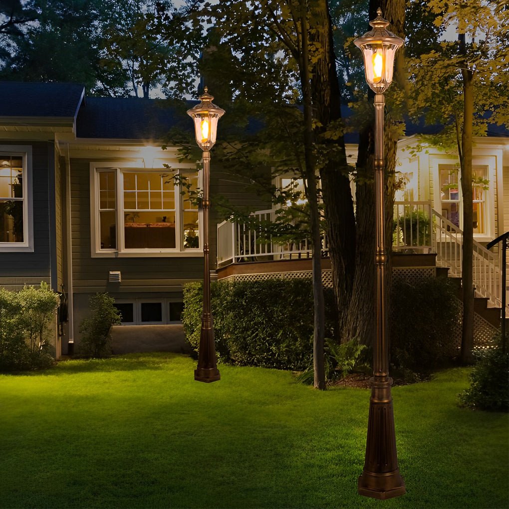 Retro Waterproof Aluminum LED Elegant Bronze European-Style Street Lights - Lamp Outdoor