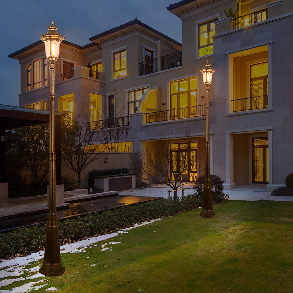 Retro Waterproof Aluminum LED Elegant Bronze European-Style Street Lights - Lamp Outdoor