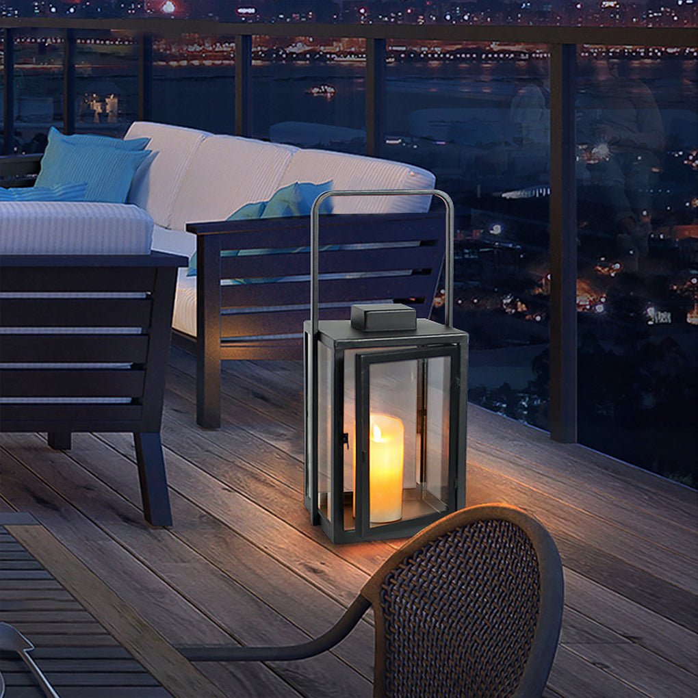 Glass Candle Holder DC 5V LED Black Modern Portable Outdoor Floor Llights - Lamp Outdoor