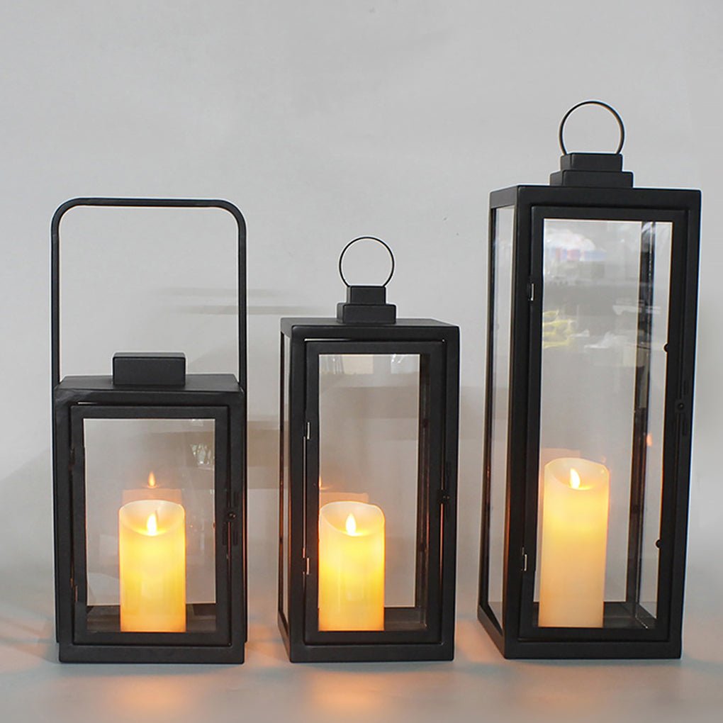 Glass Candle Holder DC 5V LED Black Modern Portable Outdoor Floor Llights - Lamp Outdoor