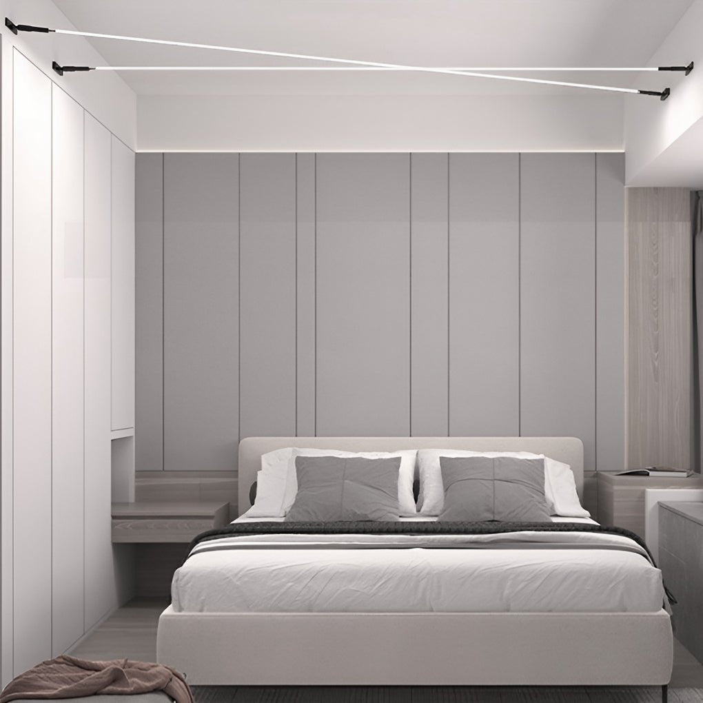 Rotatable Skyline Linear LED Lights Slim Steel Line Ceiling Light - Lamp Outdoor
