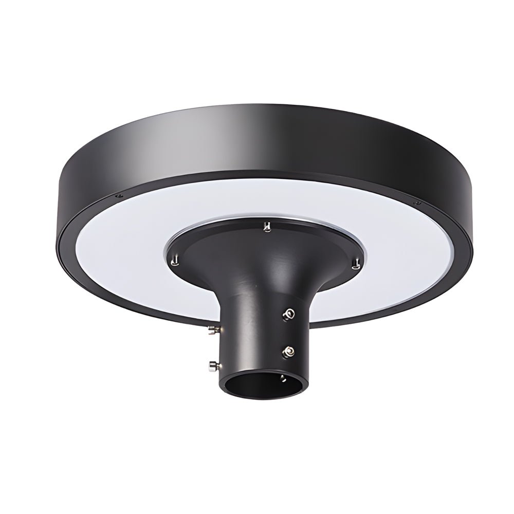 Round Waterproof Smart Remote Control LED Solar Lamp Post Top Lights - Lamp Outdoor