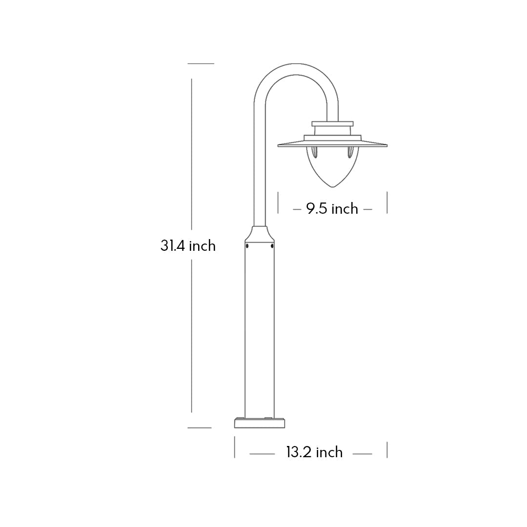 Pole Garden Lights Elegant and Minimalist Style - Lamp Outdoor