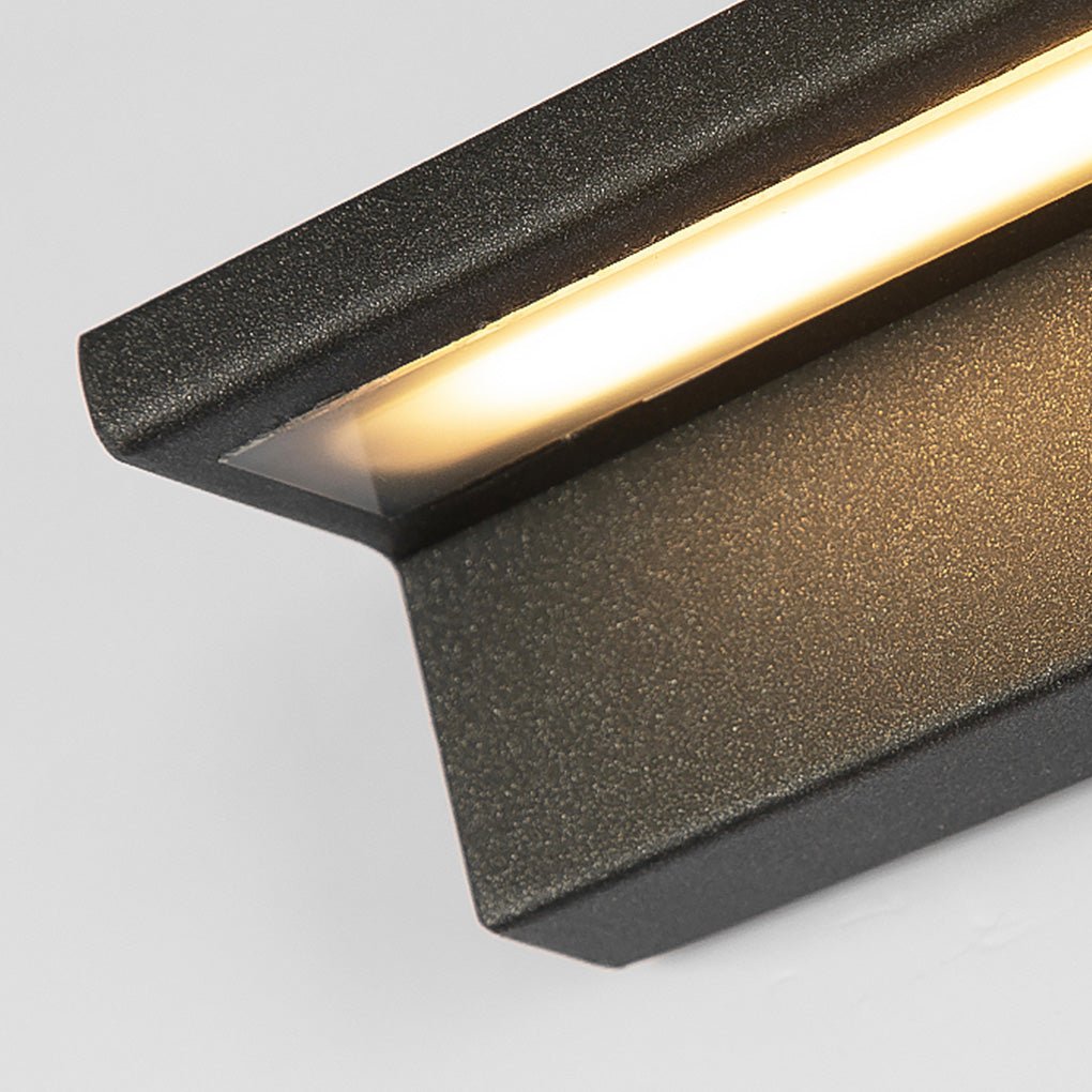 Contemporary Rectangle Weatherproof Stainless Steel Outdoor Wall Light - Lamp Outdoor