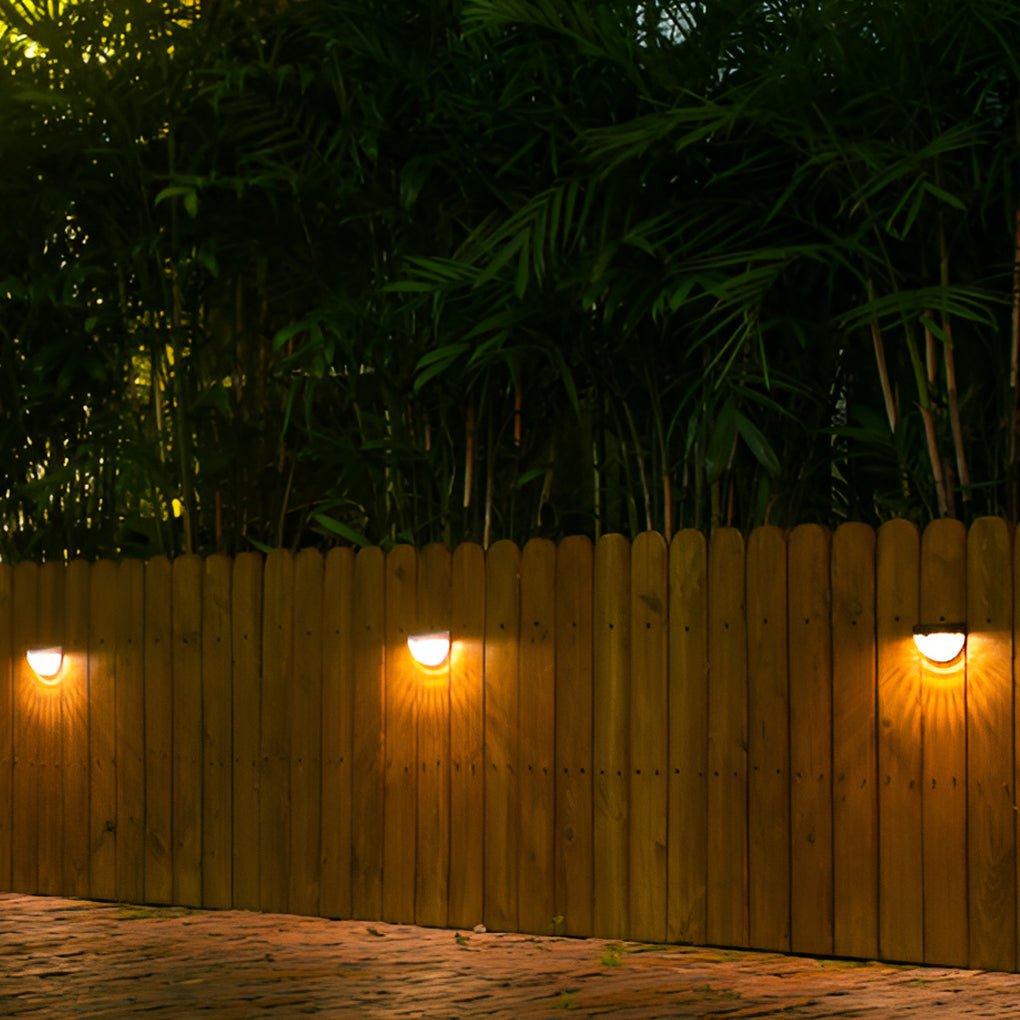 4 Pcs Solar Stair Lights Outdoor Step Lights LED Garden Lights Wall Mounted Lights - Lamp Outdoor