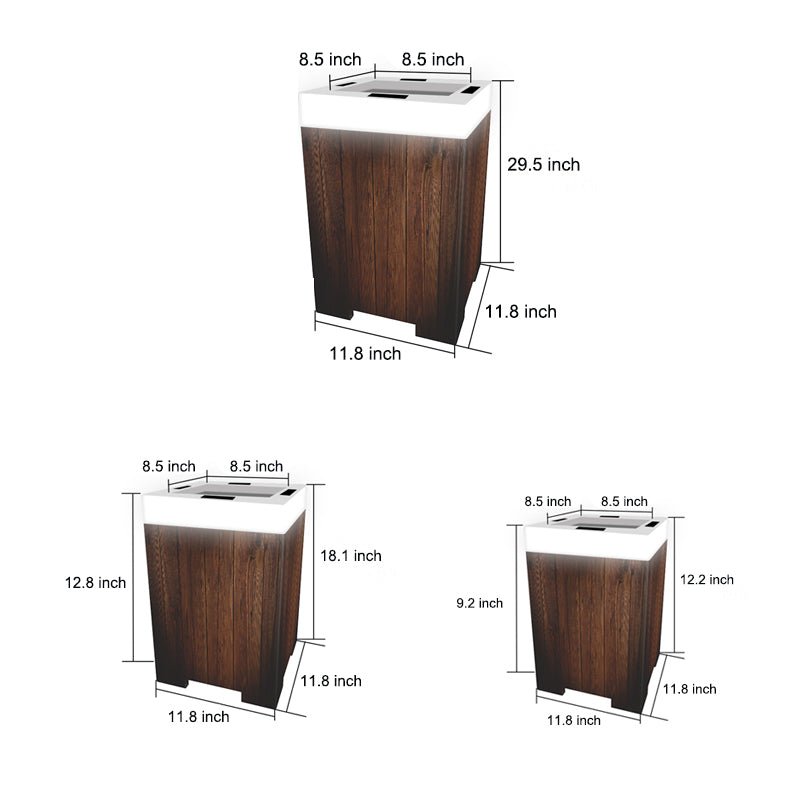 Square Waterproof Illuminated Planters Flower Pot LED RGB Solar Lights - Lamp Outdoor