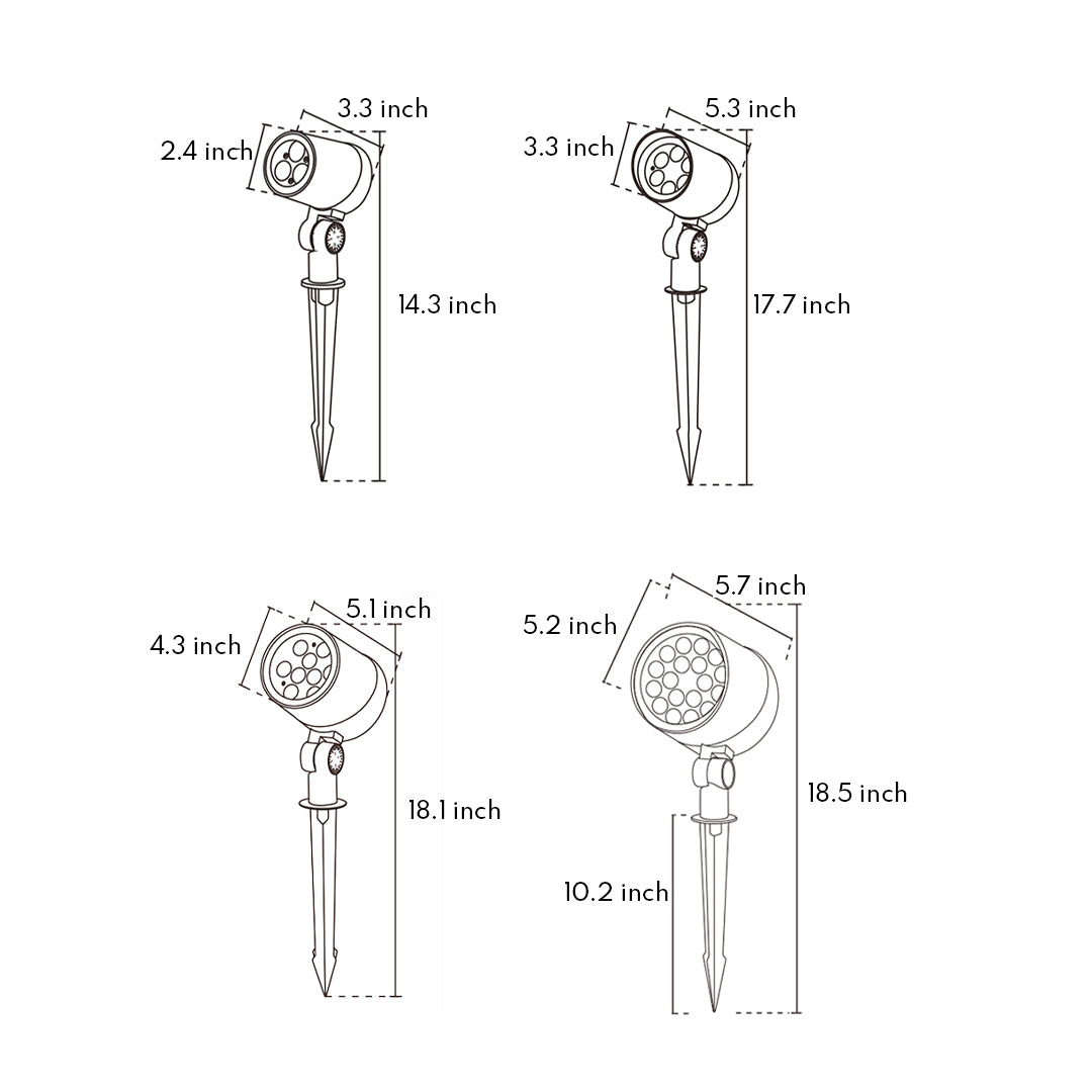 LED Stakes For Outdoor Lights Ground Insert - Lamp Outdoor