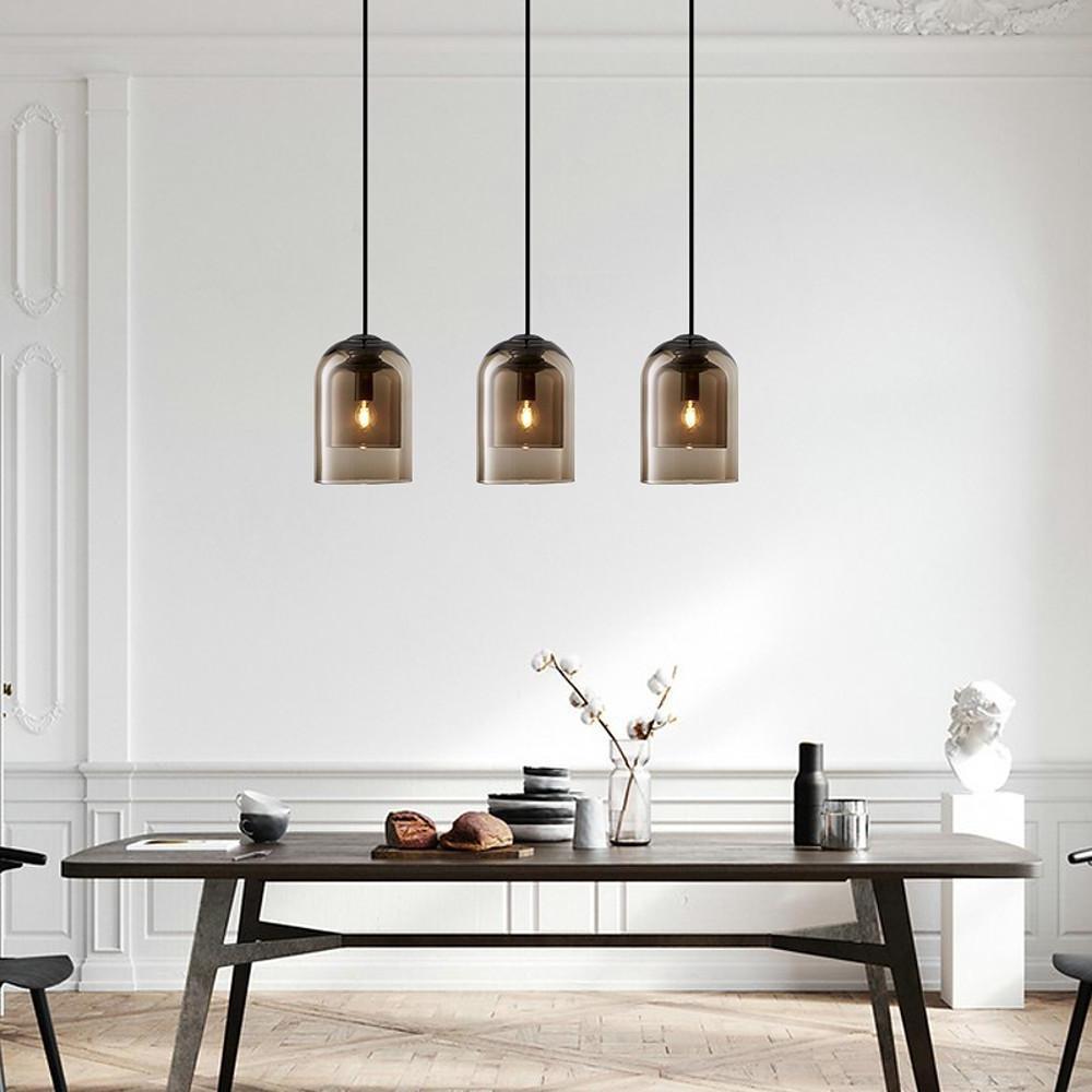 Industrial Electroplated Glass Pendant Lighting Stylish Island LED Hanging Lamp - Lamp Outdoor
