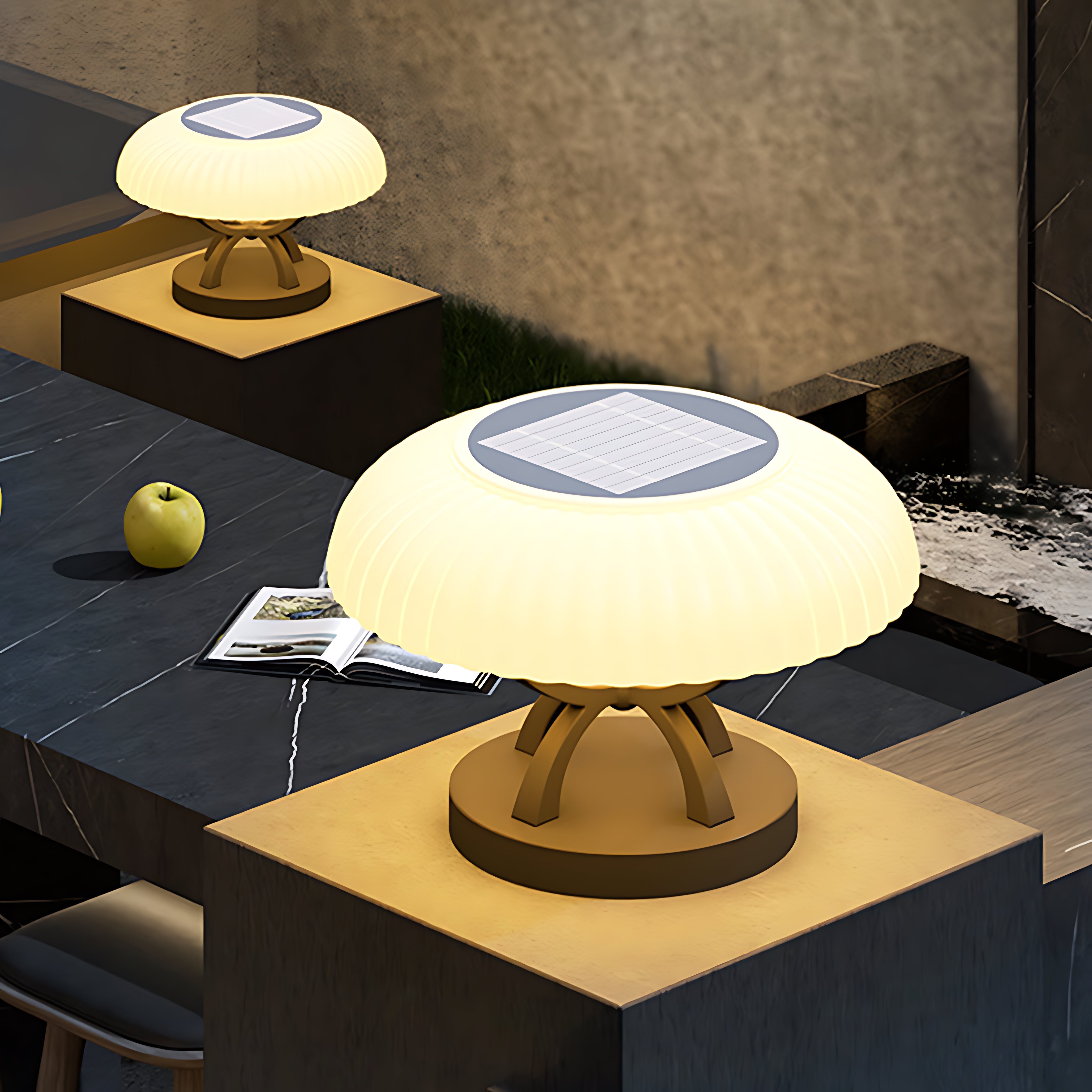 Waterproof Arc Column Pillar Light Modern Style - Lamp Outdoor