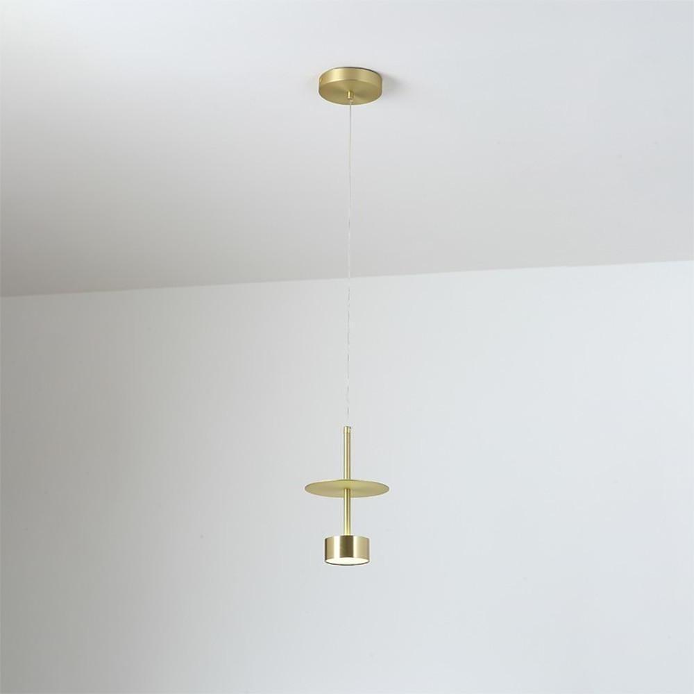 1 Bulb Metal Pendant Lights for Kitchen Island Gold Industiral Ceiling Light - Lamp Outdoor