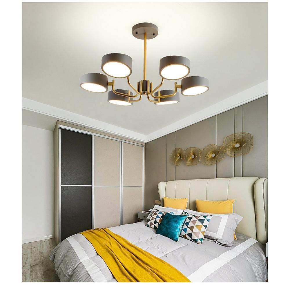 6 Light Modernist LED Flush Mount Ceiling Light for Bedroom - Lamp Outdoor