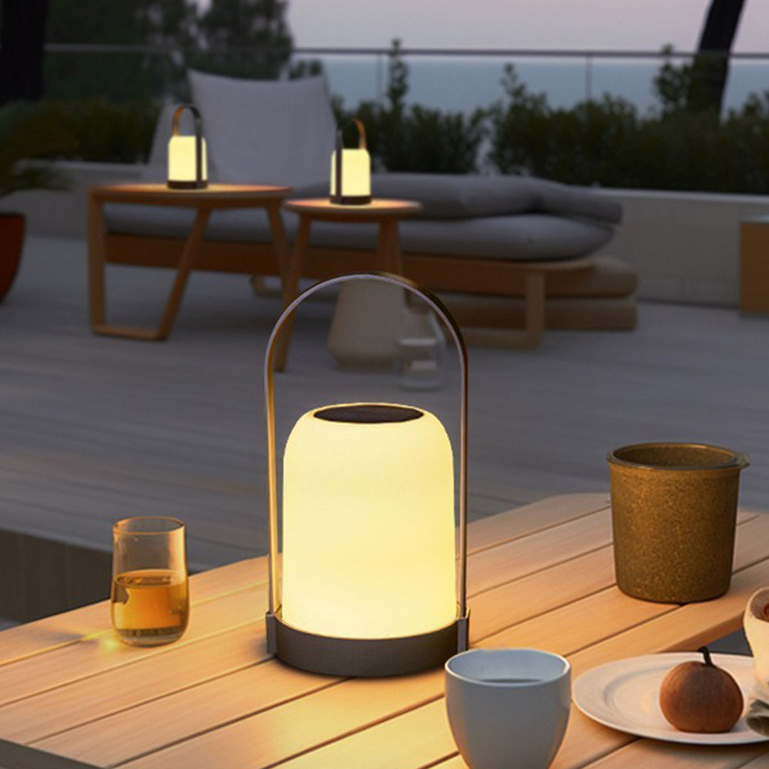 Solar-Powered Handheld Light Waterproof USB Rechargeable Portable - Lamp Outdoor