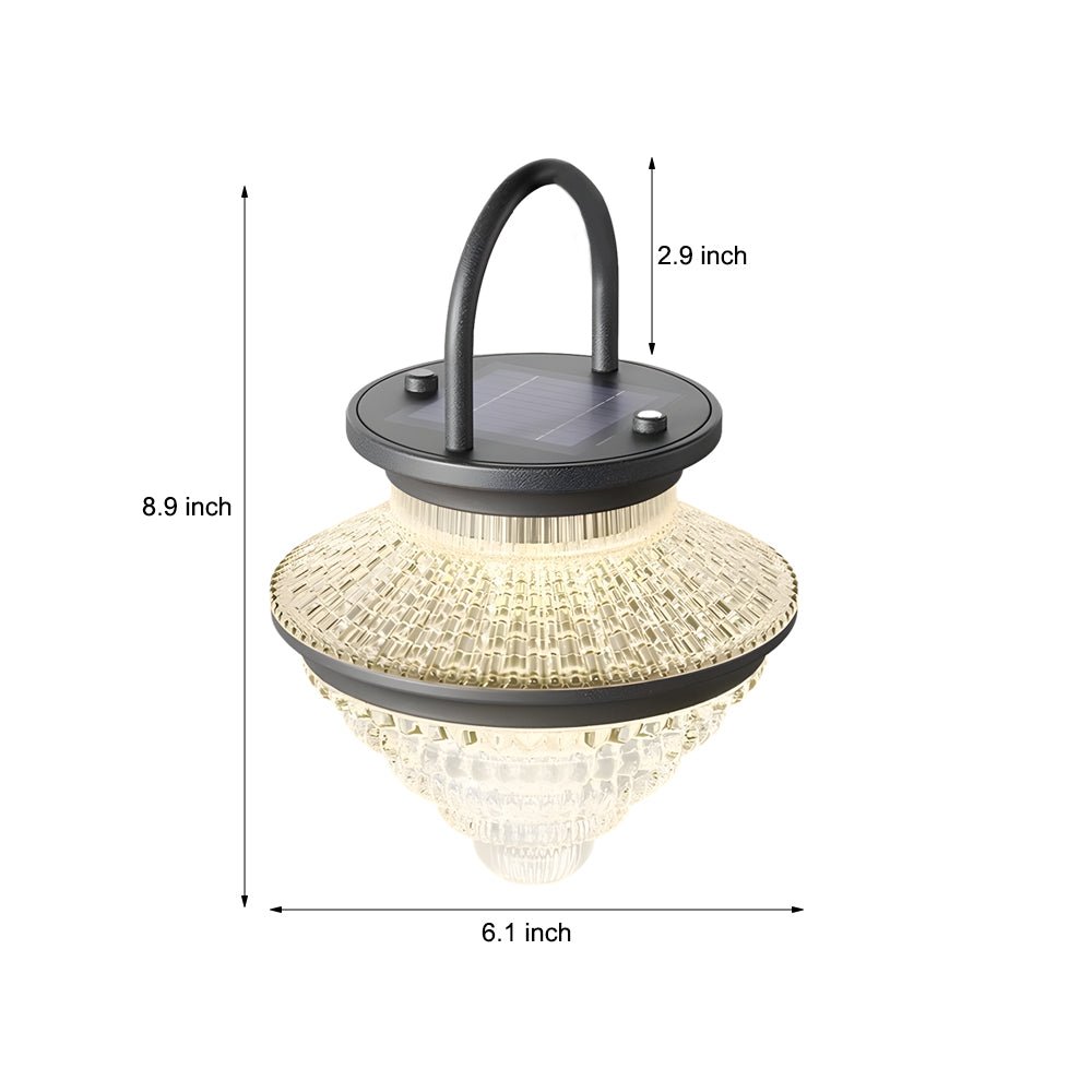 Waterproof Portable 3 Step Dimming USB Charging Solar Outdoor Lanterns - Lamp Outdoor