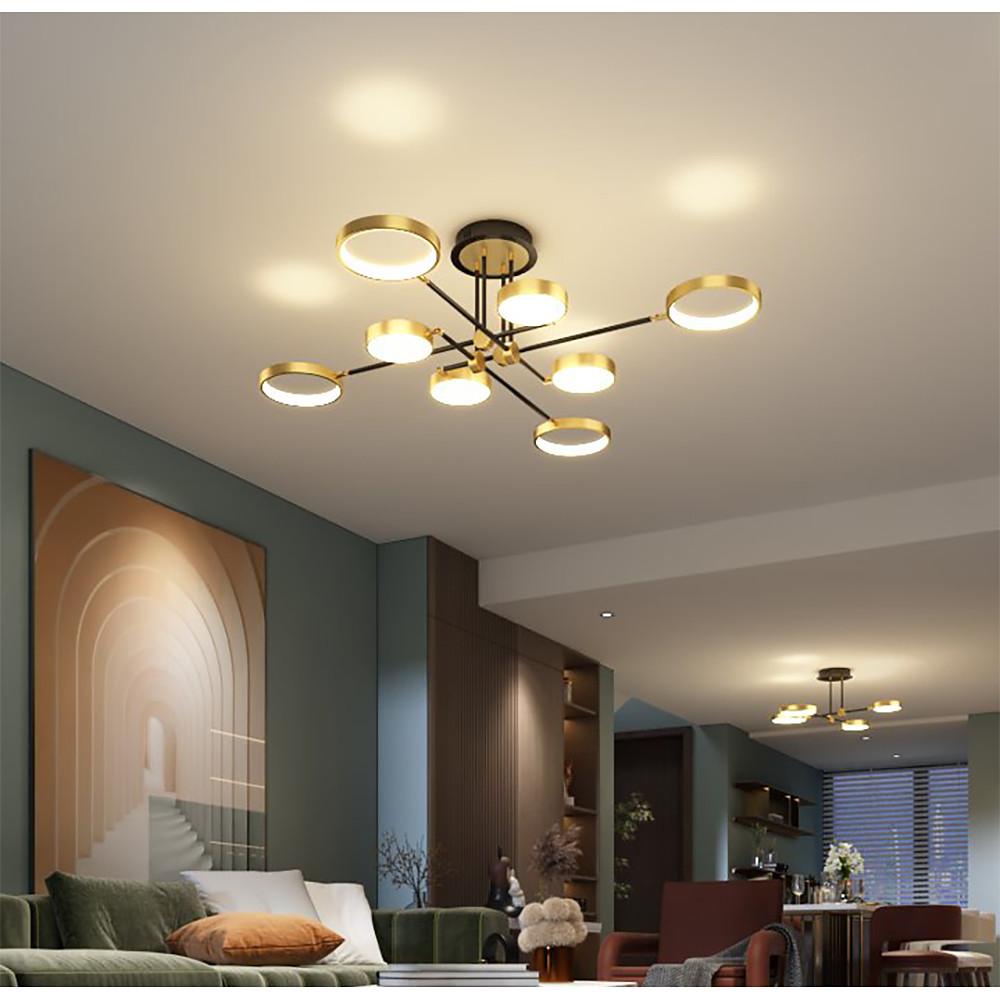 Circular 8-light Design LED Nordic Flush Mount Ceiling Light Chandeliers - Lamp Outdoor