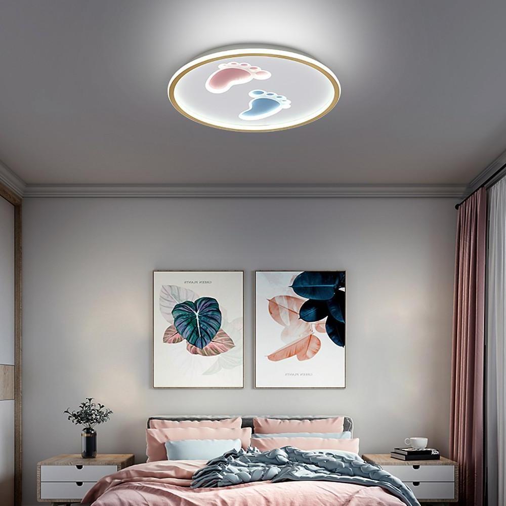 Feet Image Novelty Nordic Metal LED Flush Mount Ceiling Light for Bedroom - Lamp Outdoor